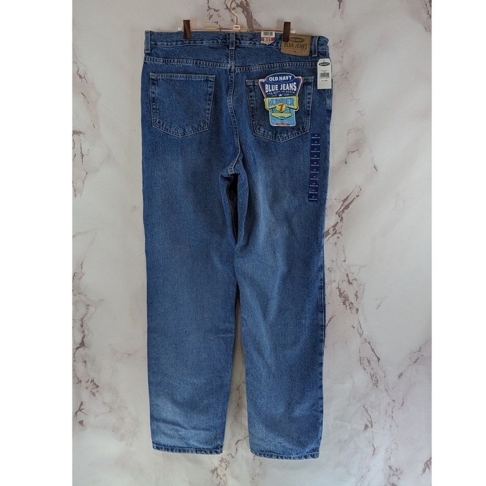 Vintage Old Navy Jean Women 36 X 31 Mom Light Wash High Rise Rigid NOS Deadstock